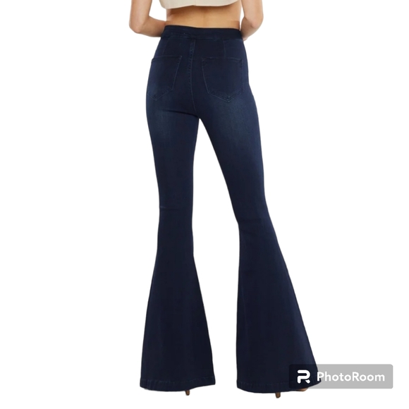 Kancan Jainey High Rise Bell Bottom Flare Leg Jeans - Picture 2 of 11